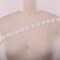 1 Yard 3D Ivory Flower Ribbon Trim Firm Satin Narrow Floral Accent